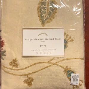 Beautiful Pottery Barn Embroidered Drape